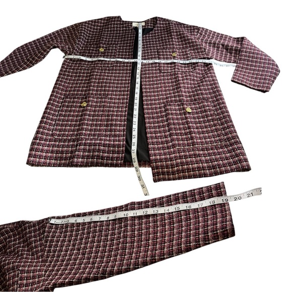 NWT Tuckernuck | Pomander Place Gigi Plum Multi Tweed Jacket Blazer - Picture 10 of 12